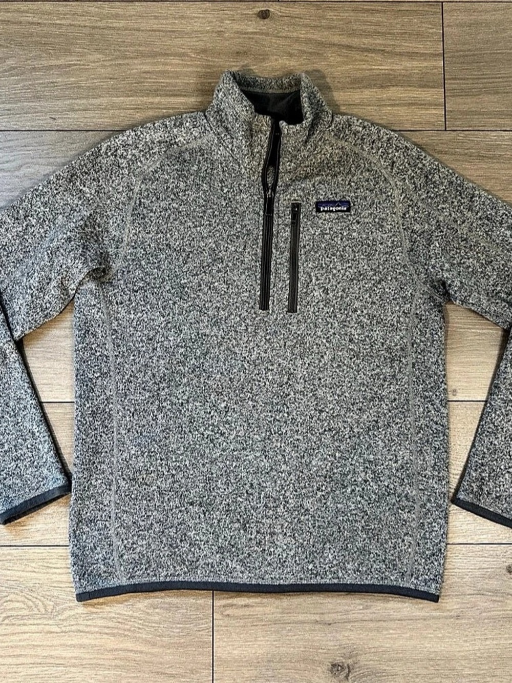 Patagonia Men’s Size S Better Sweater 1/4 Zip Fleece Pullover Stonewash Grey